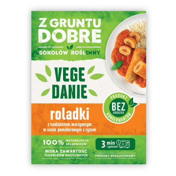 Roladki z nadzieniem warzywnym w sosie pomidorowym z ryżem