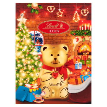 LINDT Kalendarz adwentowy Teddy