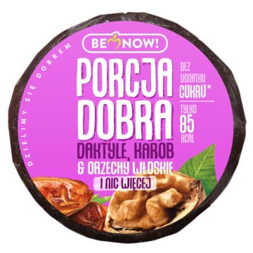 PORCJA DOBRA Przekąska daktylowo-orzechowa z karobem