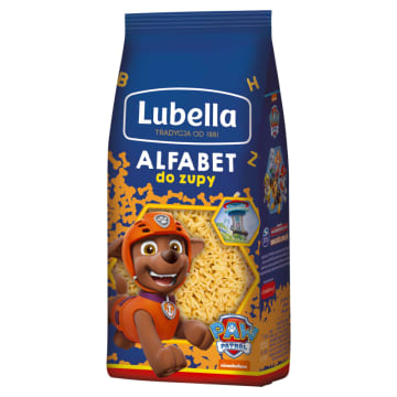 LUBELLA Makaron dla dzieci Psi Patrol - alfabet do zupy