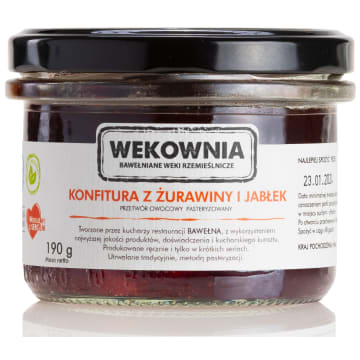 WEKOWNIA Konfitura z żurawiny i jabłek