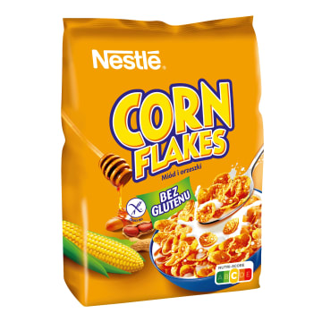 NESTLÉ Corn Flakes Płatki kukurydziane z miodem i orzeszkami