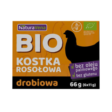 NATURAVENA Kostka rosołowa drobiowa (6 kostek) bezglutenowa BIO