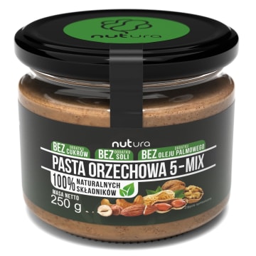 NUTURA Pasta orzechowa 5-mix