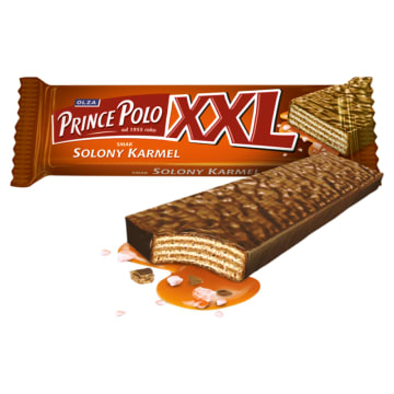 PRINCE POLO Wafelek Solony Karmel XXL
