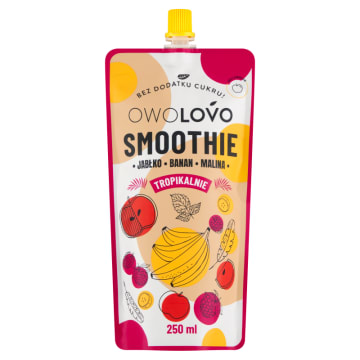 OWOLOVO Smoothie jabłko banan malina