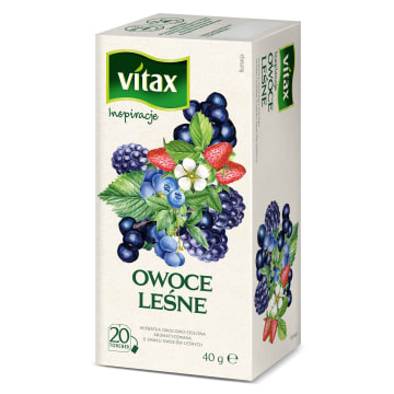 VITAX Inspiracje Herbata owocowo-ziołowa o smaku owoców leśnych 20 torebek ex.