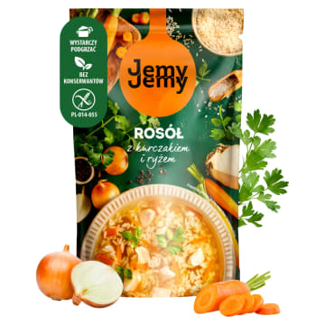 Rosół z kurczakiem i ryżem bezglutenowy