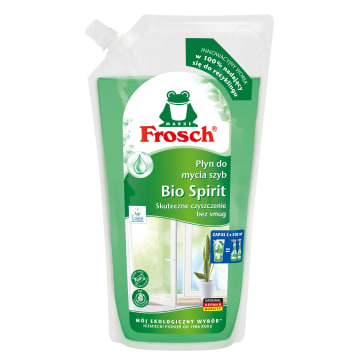 FROSCH Zapas Płynu do mycia Szyb w worku Bio Spiri 1000ml