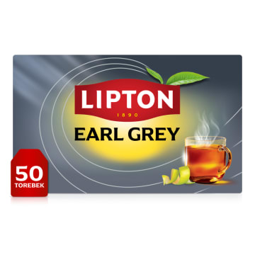LIPTON Earl Grey Herbata czarna Classic 50 torebek ex.