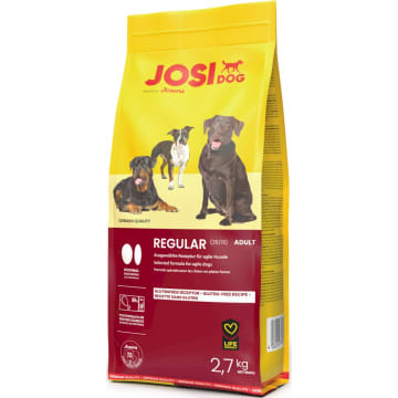 JOSERA JosiDog Regular Suchy pokarm dla dorosłych psów wszystkich ras z drobiem i kukurydzą