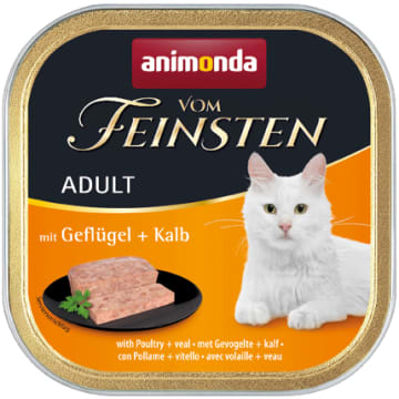 ANIMONDA Vom Feinsten Adult Mokry pokarm dla dorosłych kotów z drobiem i cielęciną
