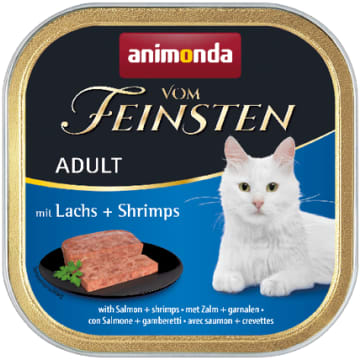 ANIMONDA Vom Feinsten Adult Mokry pokarm dla dorosłych kotów z łososiem i krewetkami
