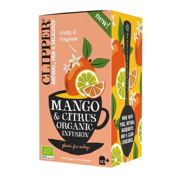 CLIPPER Herbata o smaku mango i owoców cytrusowych BIO