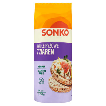 SONKO Wafle 7 ziaren z dzikim ryżem (bezglutenowe)