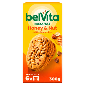 BELVITA Ciastka zbożowe z orzechami i miodem
