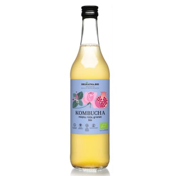 Kombucha ekologiczna mięta-róża-granat BIO