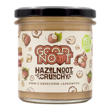 GOOD NOOT Krem z orzechów laskowych Hazelnoot Crunchy