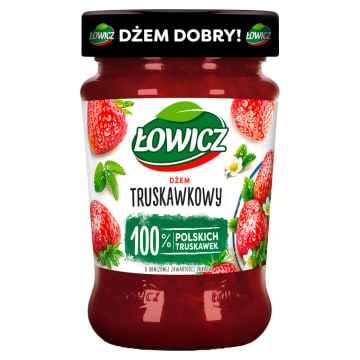 ŁOWICZ Dżem truskawkowy niskosłodzony