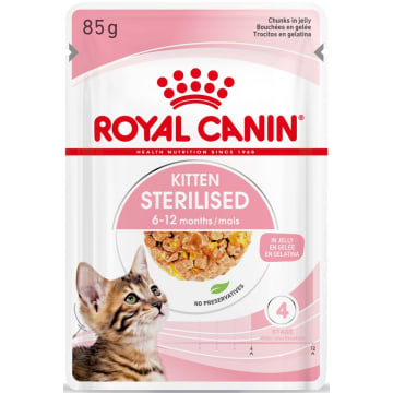 ROYAL CANIN Kitten Sterilised Mokry pokarm w galaretce dla wysterylizowanych kociąt saszetka
