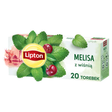 LIPTON Herbata ziołowa Wiśnia 20 torebek ex.