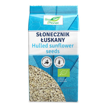 BIO PLANET Słonecznik łuskany bezglutenowy BIO