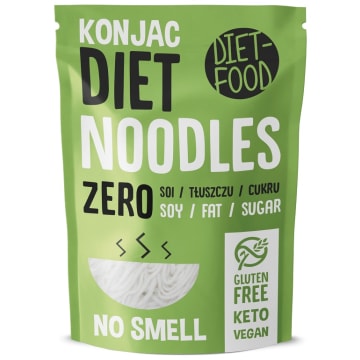 DIET FOOD Makaron konjac noodle (nudle) bezglutenowy