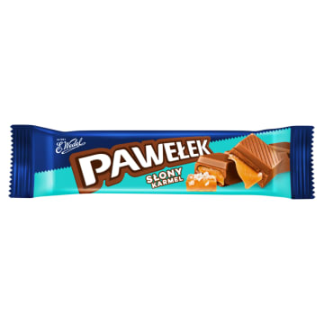 WEDEL Pawełek Baton czekoladowy z nadzieniem słony karmel