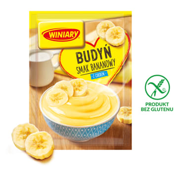 WINIARY Budyń o smaku bananowym (z cukrem) bezglutenowy
