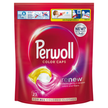 PERWOLL Renew Caps Color Kapsułki do prania kolorowych tkanin 23 szt.