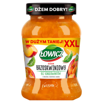 ŁOWICZ Dżem brzoskwiniowy niskosłodzony