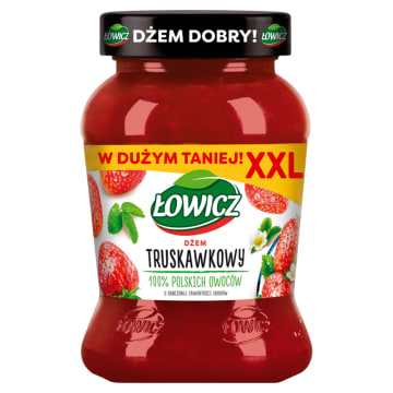 ŁOWICZ Dżem truskawkowy niskosłodzony