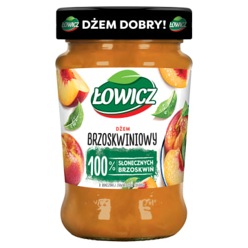 ŁOWICZ Dżem brzoskwiniowy niskosłodzony