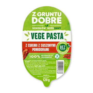 Pasta z cukinii z suszonymi pomidorami