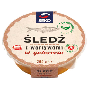 Śledź w galarecie z warzywami
