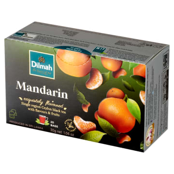 DILMAH Herbata czarna z aromatem mandarynki 20 torebek