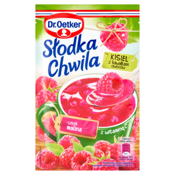 DR. OETKER Słodka Chwila Kisiel o smaku malinowym