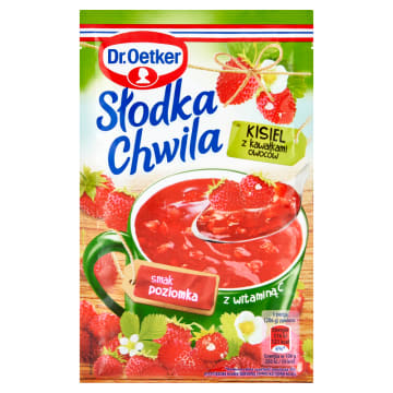 DR. OETKER Słodka Chwila Kisiel o smaku poziomkowym