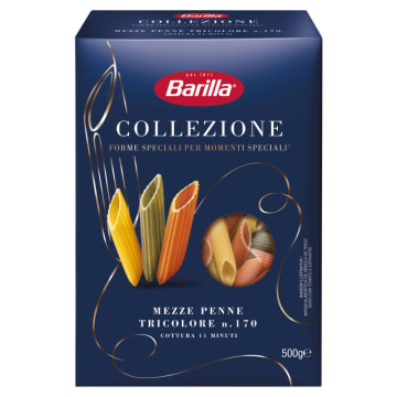 BARILLA Colezzione Makaron mezze penne tricolore (pióra trójkolorowe)