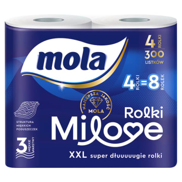 MOLA Milove Papier toaletowy 3-warstwowy 4 rolki