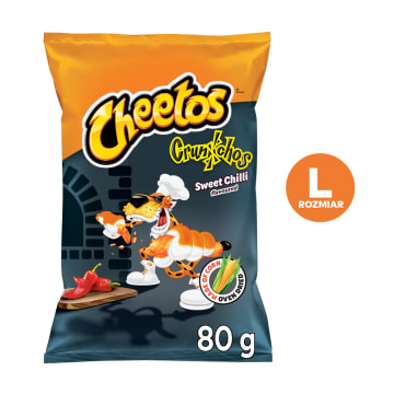 Chipsy kukurydziane o smaku słodkie chilli