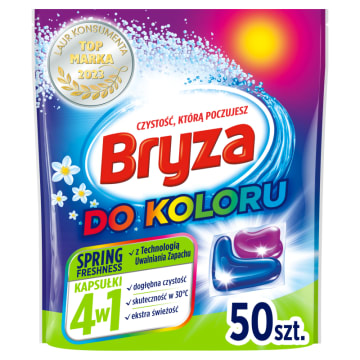 BRYZA Kapsułki do prania 4w1 Spring Freshness do koloru 50 szt.