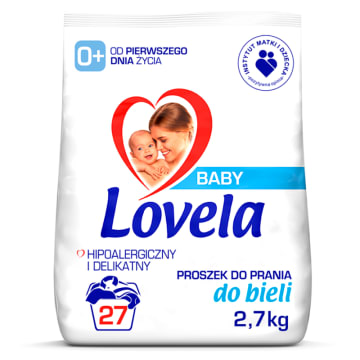 LOVELA Baby Hipoalergiczny proszek do prania białego dla dzieci (27 prań)