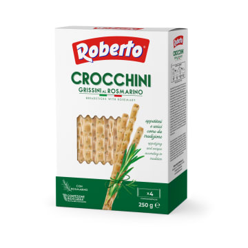 Grissini Crocchini - grube paluszki z solą i rozmarynem