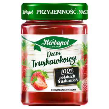 HERBAPOL Dżem truskawkowy niskosłodzony