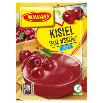WINIARY Kisiel o smaku wiśniowym (z cukrem) bezglutenowy