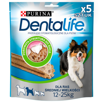 DENTALIFE Medium Uzupełniająca karma dla dorosłych psów 5 szt.