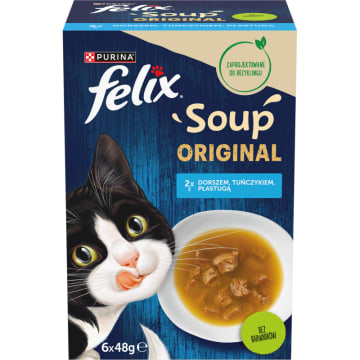 FELIX® Soup Uzupełniająca karma dla kota (6 x 48g)