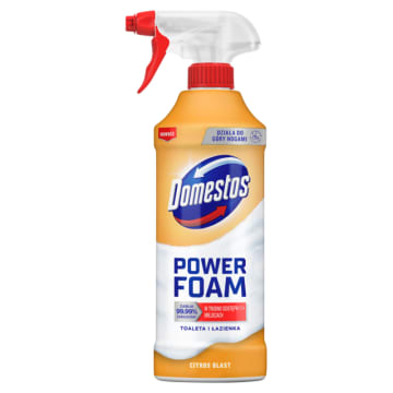 DOMESTOS POWER FOAM Piana do mycia toalety i łazienki Citrus Blast