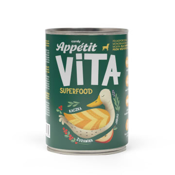 COMFY Appetit Vita Mokra karma monobiałkowa dla dorosłych psów z kaczką i super-foods